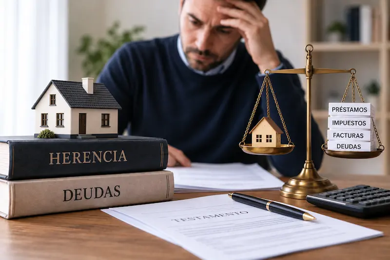 aceptar herencia con deudas